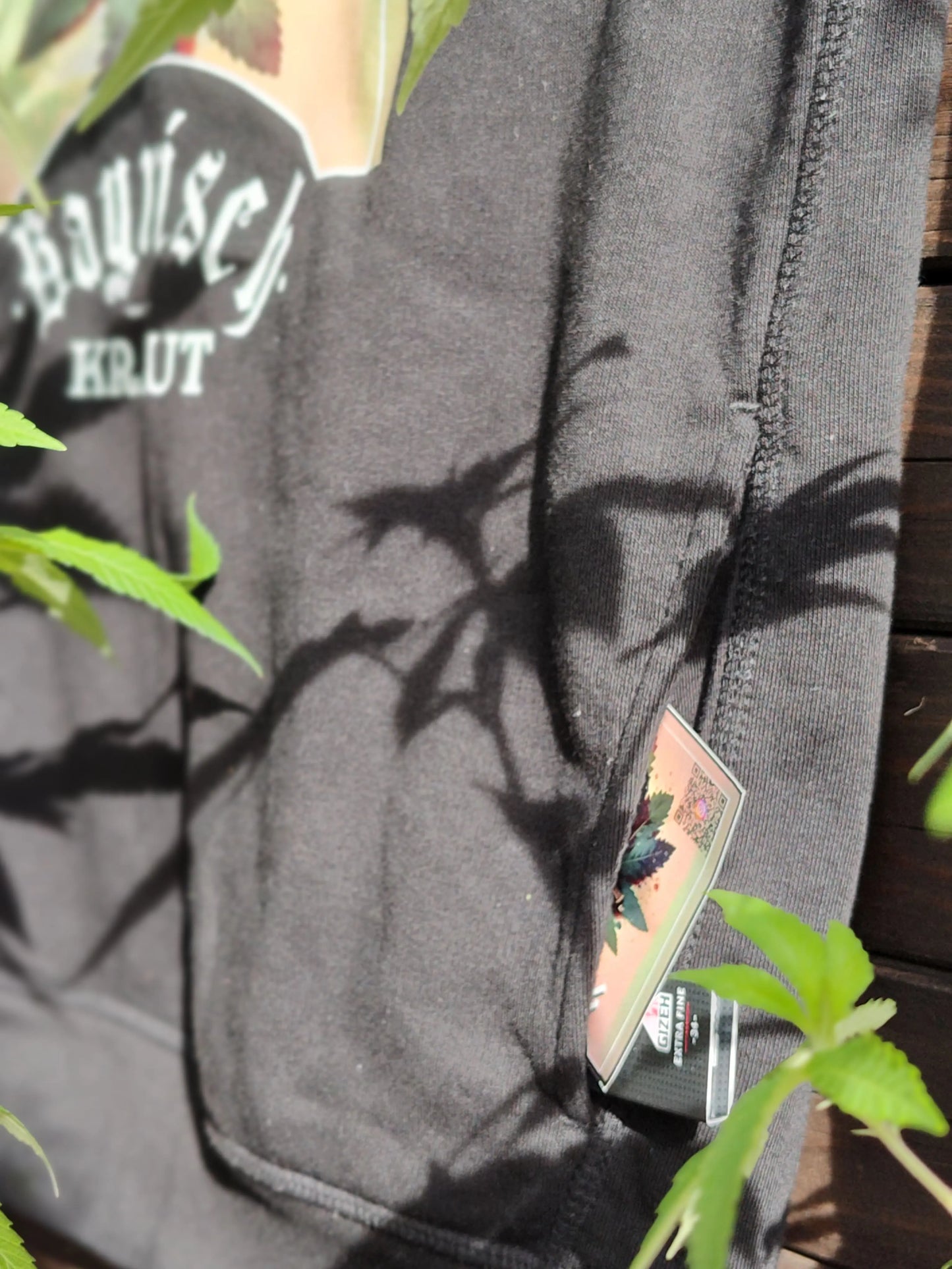 Black Hoodie „Ludovico Oans" Bayrisch Kraut